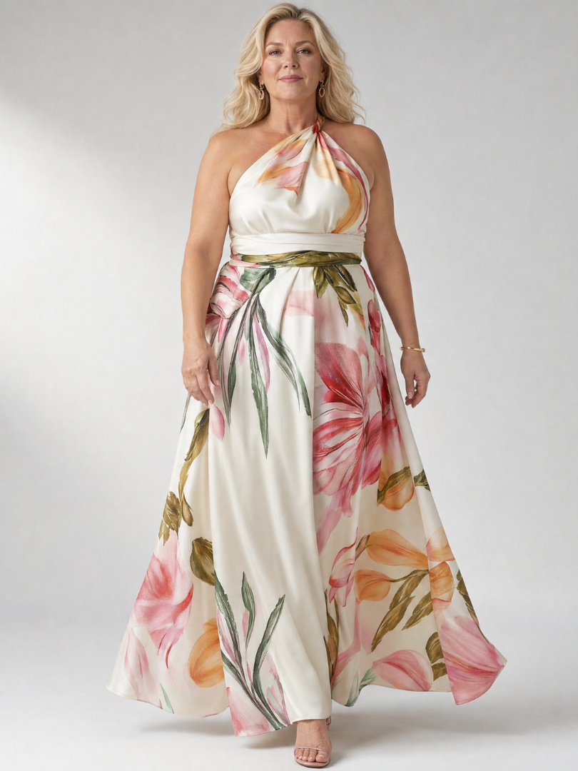 Amiel | Vestido Maxi con Estampado Floral