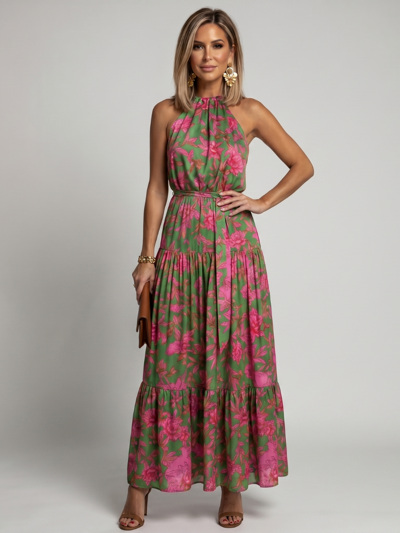 Rowen | Vestido Midi de Volantes