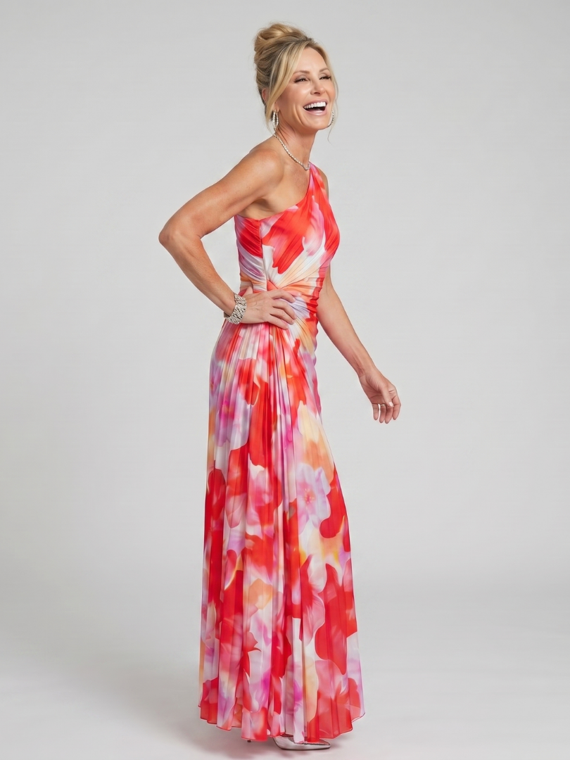Taya | Vestido Midi de Un Hombro