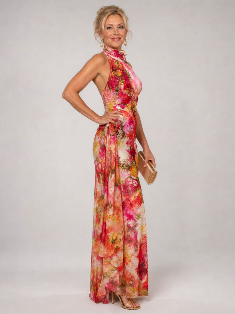 Elisabetta | Vestido Maxi Floral Premium