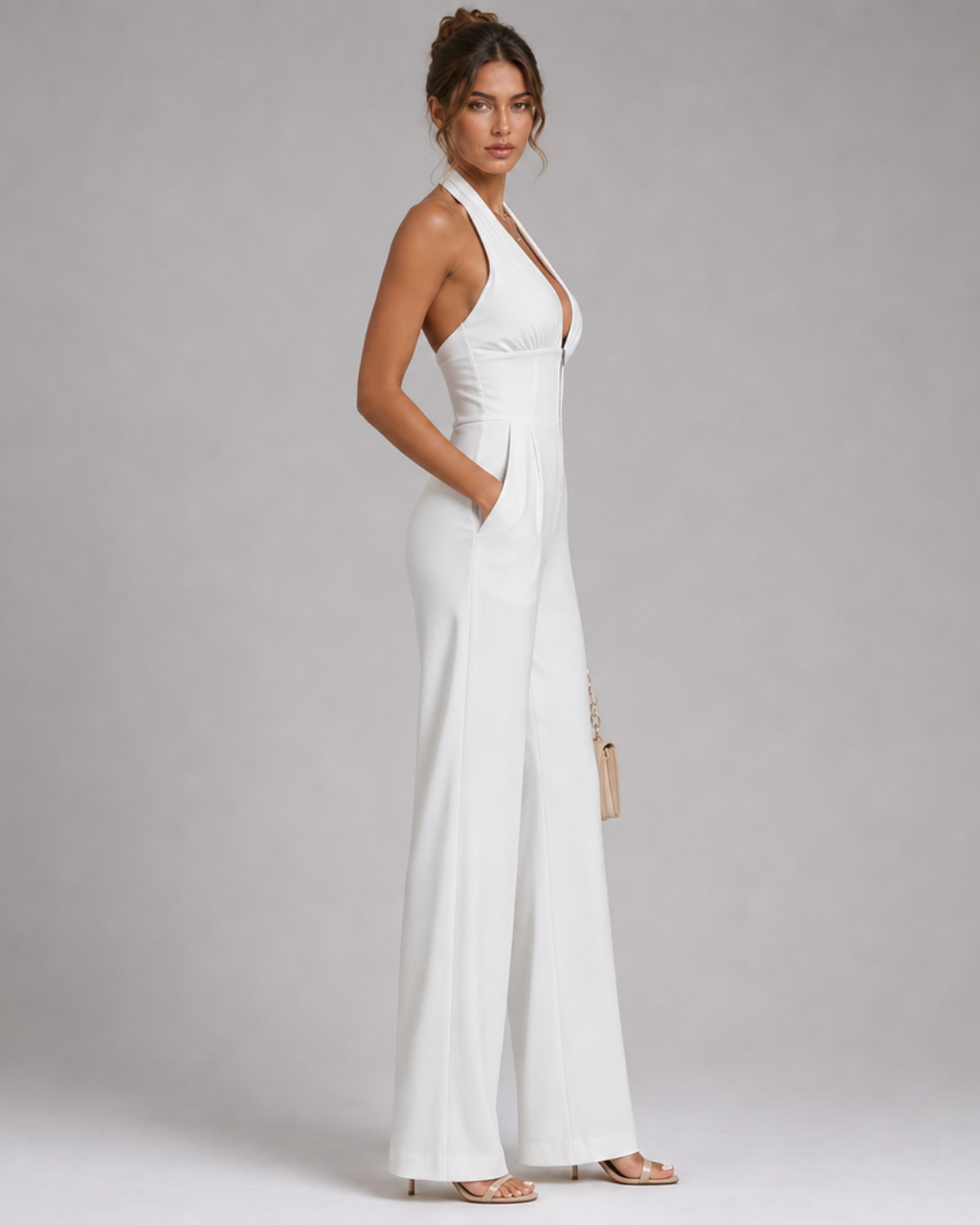Palazzo | Mono con Cuello Anudado