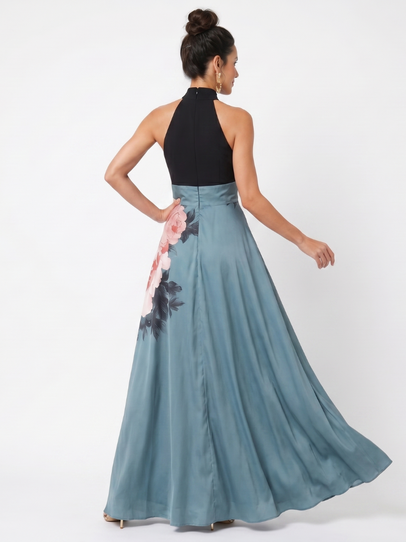Olympas | Vestido Maxi Floral Elegante