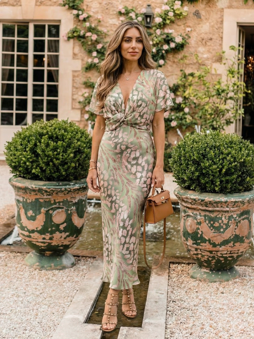 Coralie | Vestido Midi Estampado