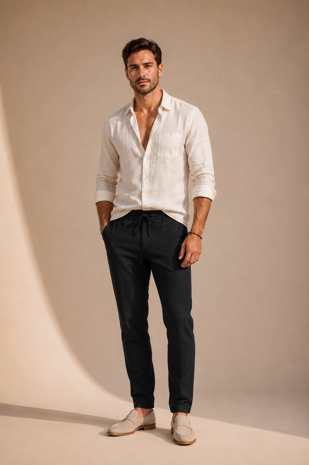 Monaco | Pantalones de Playa de Lino