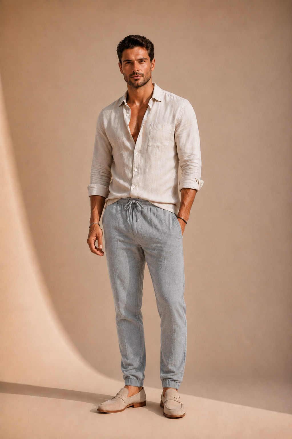 Monaco | Pantalones de Playa de Lino