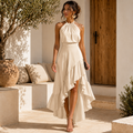 Vestido | Sara Elegante con Bajo Asimétrico