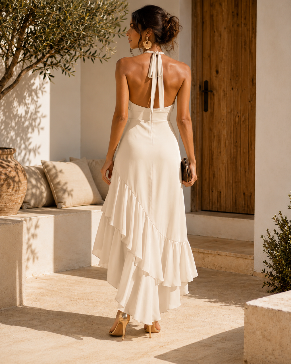 Vestido | Sara Elegante con Bajo Asimétrico