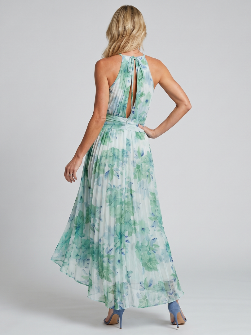 Portia | Vestido Midi Plisado Floral