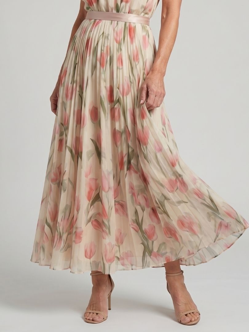 Aurelle | Vestido Midi Floral Elegante