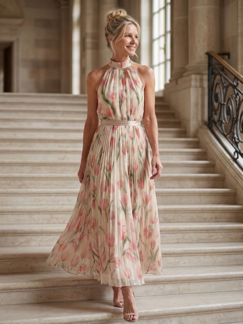 Aurelle | Vestido Midi Floral Elegante
